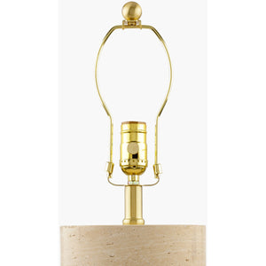   Travertine Base Accent Table Lamp | Oroa.com