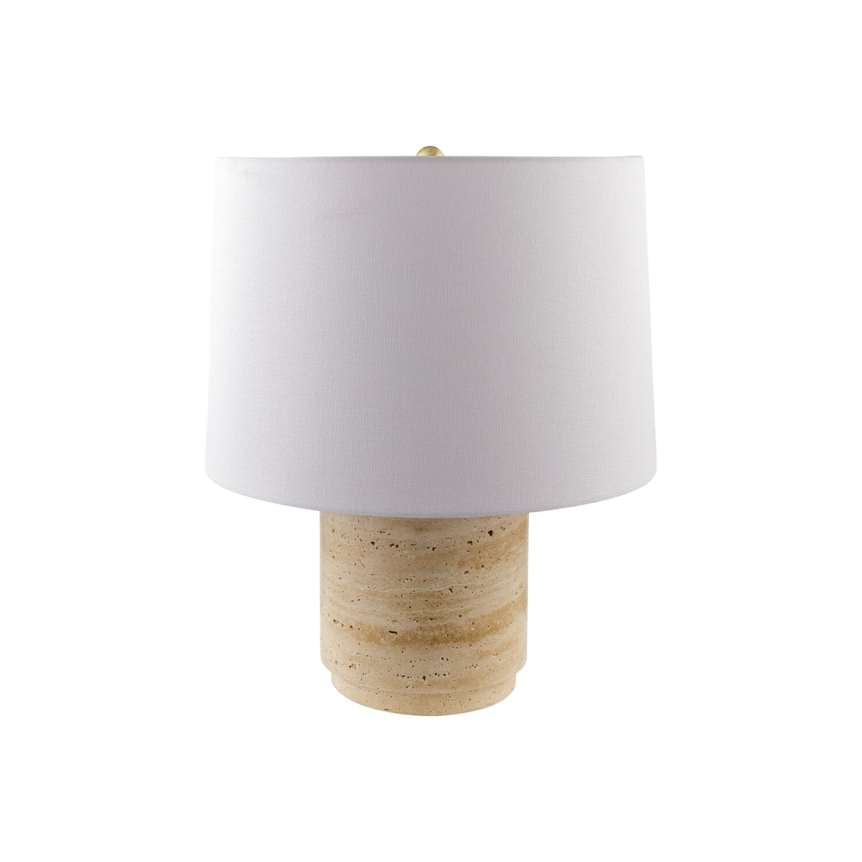   Travertine Base Accent Table Lamp | Oroa.com