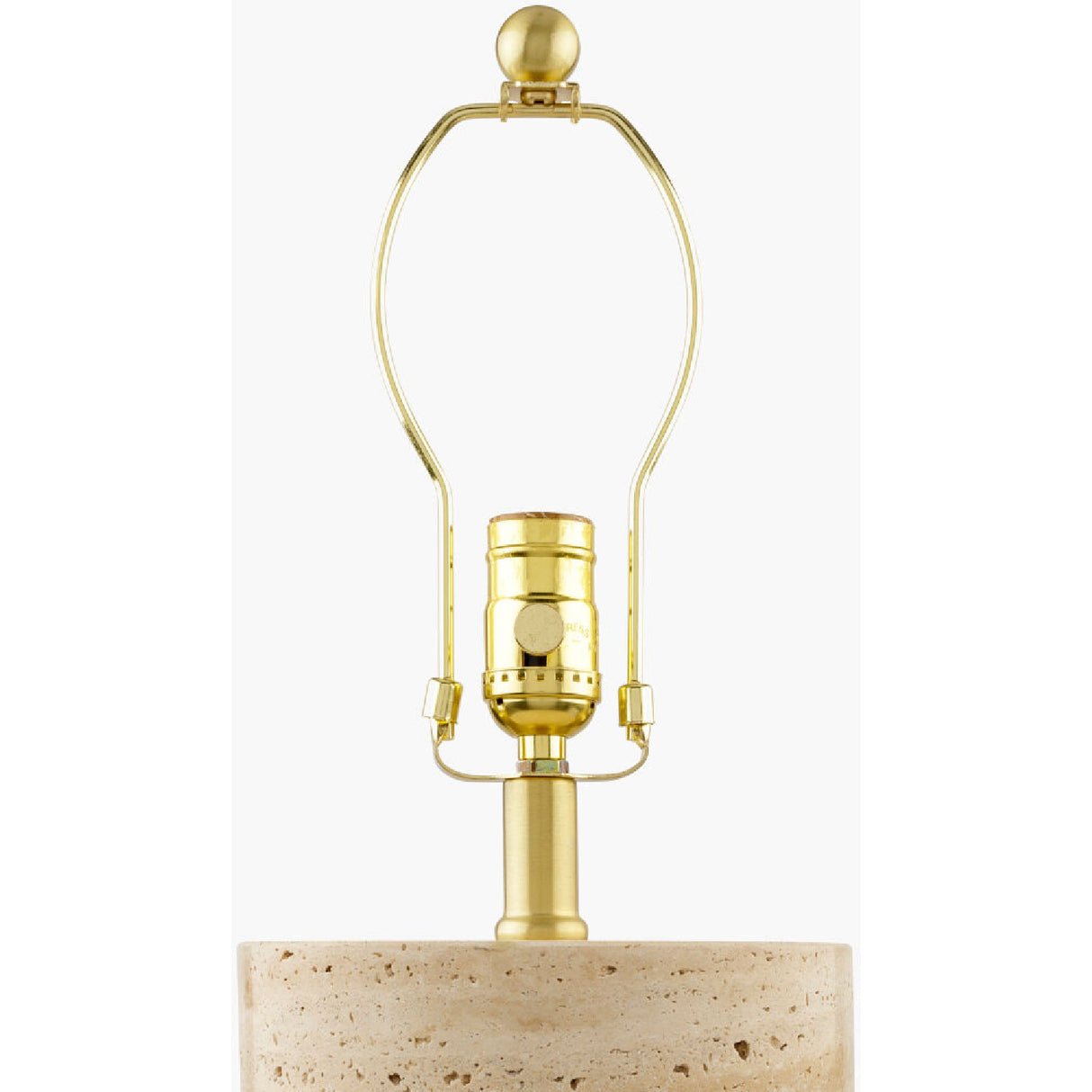   Travertine Base Accent Table Lamp | Oroa.com