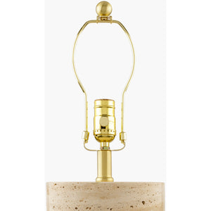   Travertine Base Accent Table Lamp | Oroa.com