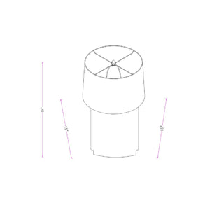   Travertine Base Accent Table Lamp | Oroa.com