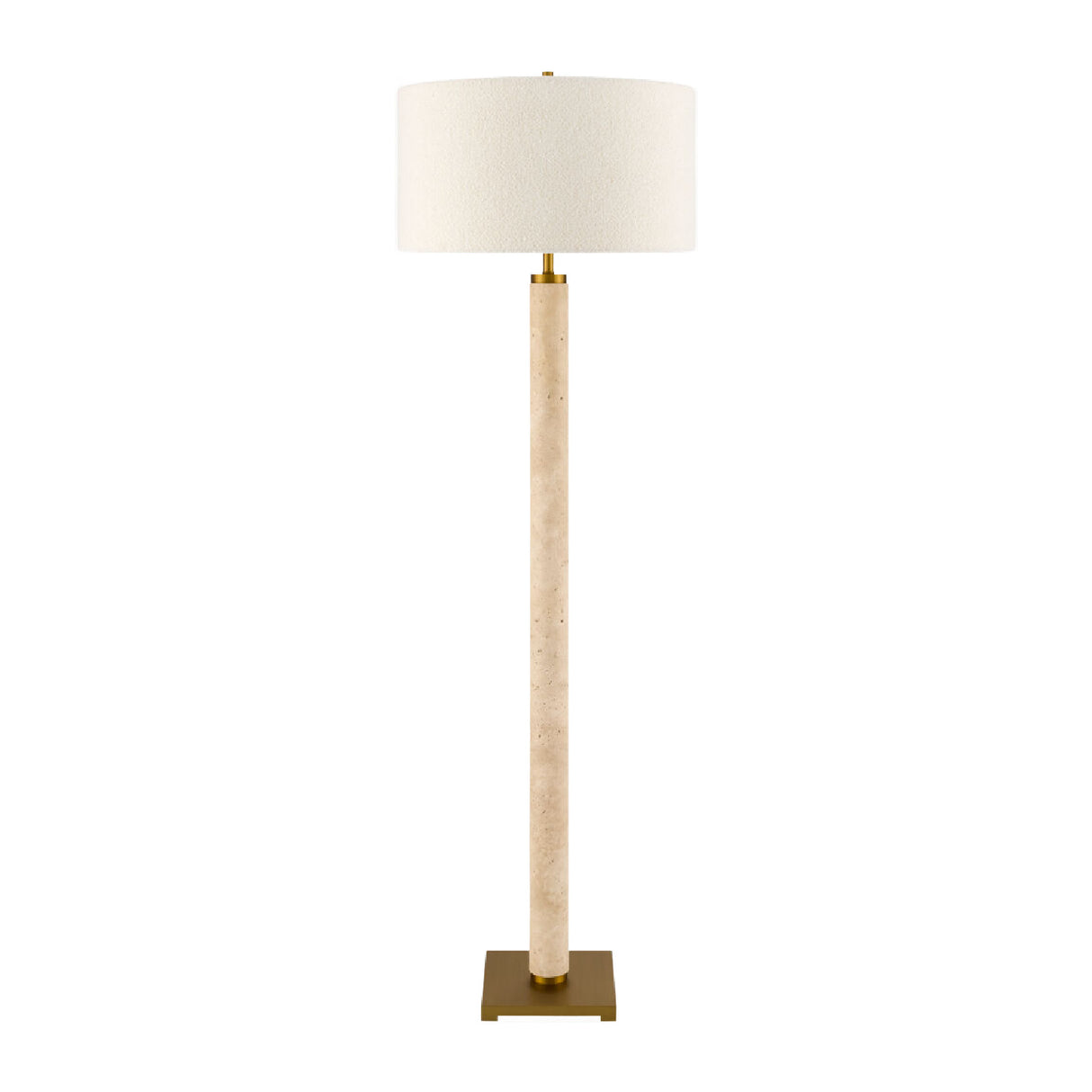   Modern European furniture - Beige Marble Accent Floor Lamp - www.oroa.com | Oroa.com