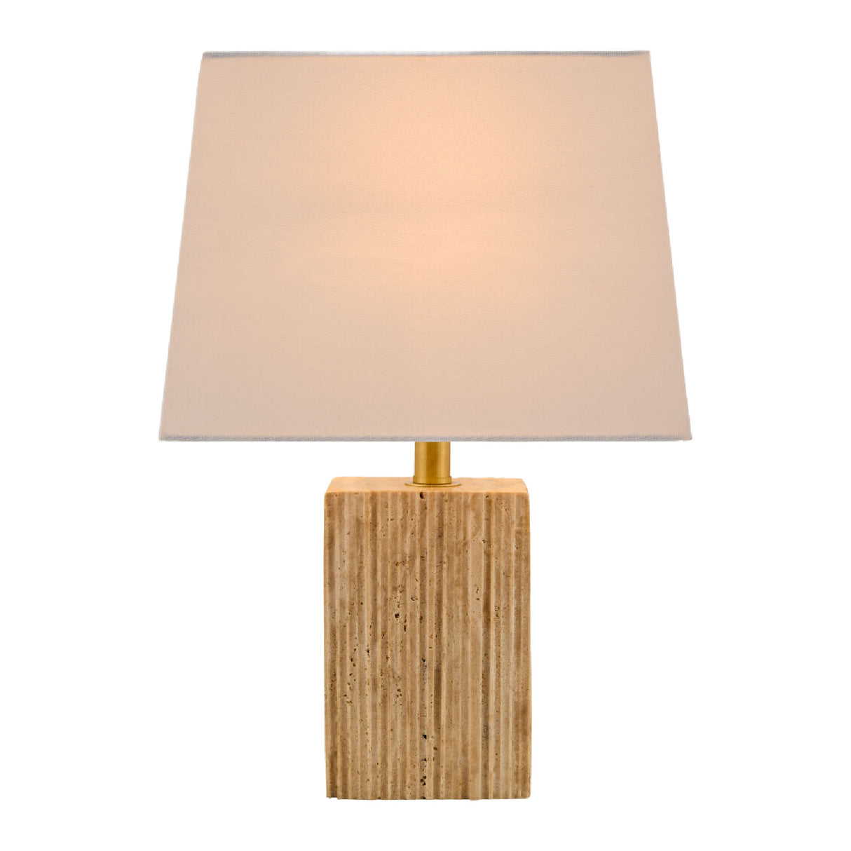   Modern European furniture - Brown Travertine Accent Table Lamp - www.oroa.com | Oroa.com
