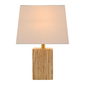   Modern European furniture - Brown Travertine Accent Table Lamp - www.oroa.com | Oroa.com