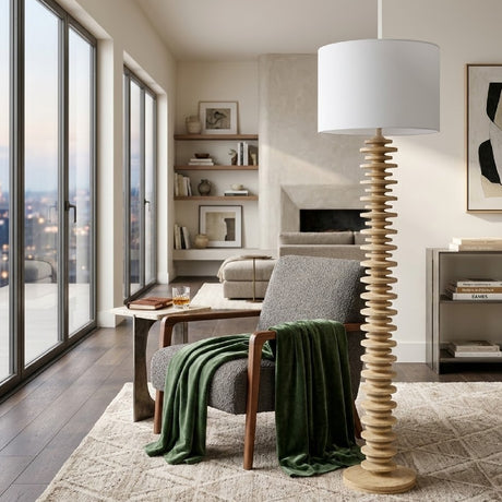   Stacked Circular Base Floor Lamp | Oroa.com