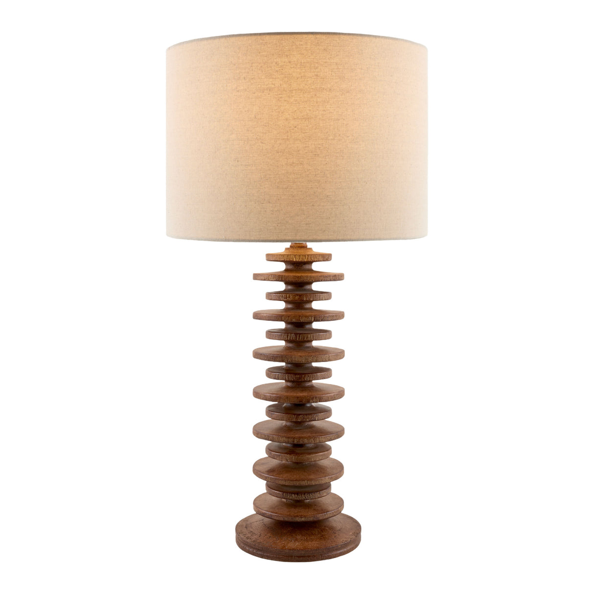   Stacked Circular Base Table Lamp | Oroa.com