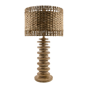   Braided Seagrass Accent Table Lamp | Oroa.com