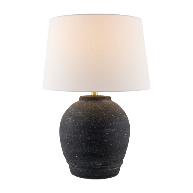 Modern European furniture - Black Ceramic Accent Table Lamp - www.oroa.com