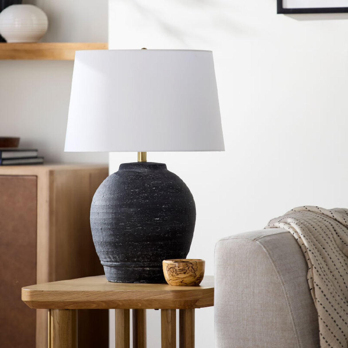   Modern European furniture - Black Ceramic Accent Table Lamp - www.oroa.com | Oroa.com