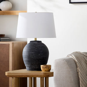   Modern European furniture - Black Ceramic Accent Table Lamp - www.oroa.com | Oroa.com