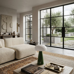   Hand-Painted Semi-Dome Table Lamp | Oroa.com