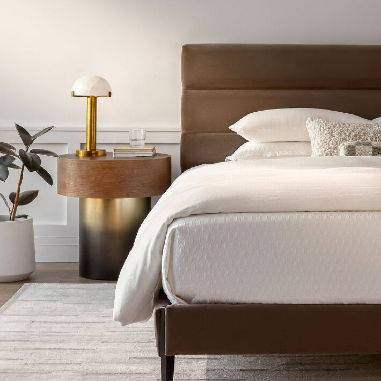   Modern European furniture - White Stone Dome Table Lamp - www.oroa.com | Oroa.com