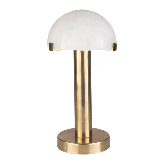 Modern European furniture - White Stone Dome Table Lamp - www.oroa.com