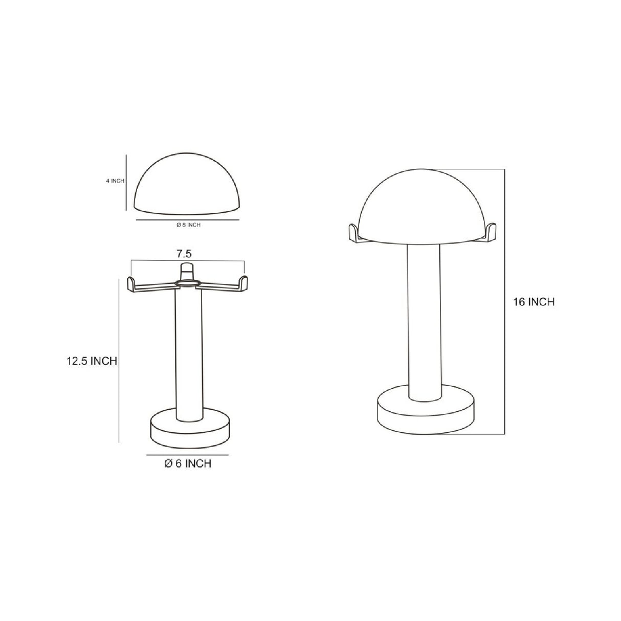   Modern European furniture - White Stone Dome Table Lamp - www.oroa.com | Oroa.com