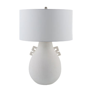   Modern European furniture - Glazed White Ceramic Table Lamp - www.oroa.com | Oroa.com