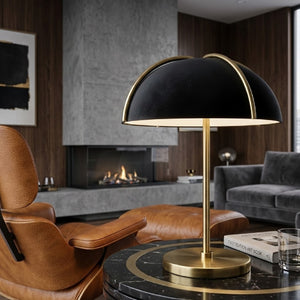   Modern European furniture - Black Metal Dome Table Lamp - www.oroa.com | Oroa.com
