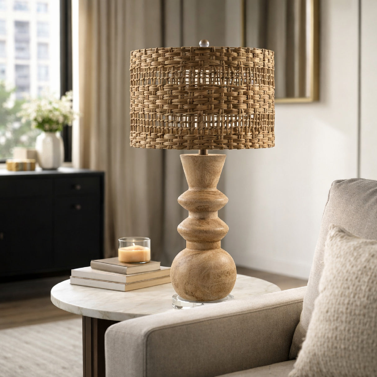   Braided Shade Accent Table Lamp | Oroa.com