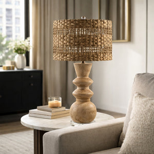   Braided Shade Accent Table Lamp | Oroa.com