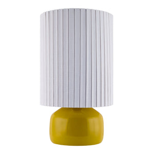   Reeded Linen Accent Table Lamp | Oroa.com