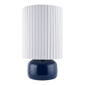   Reeded Linen Accent Table Lamp | Oroa.com