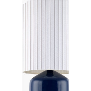   Reeded Linen Accent Table Lamp | Oroa.com