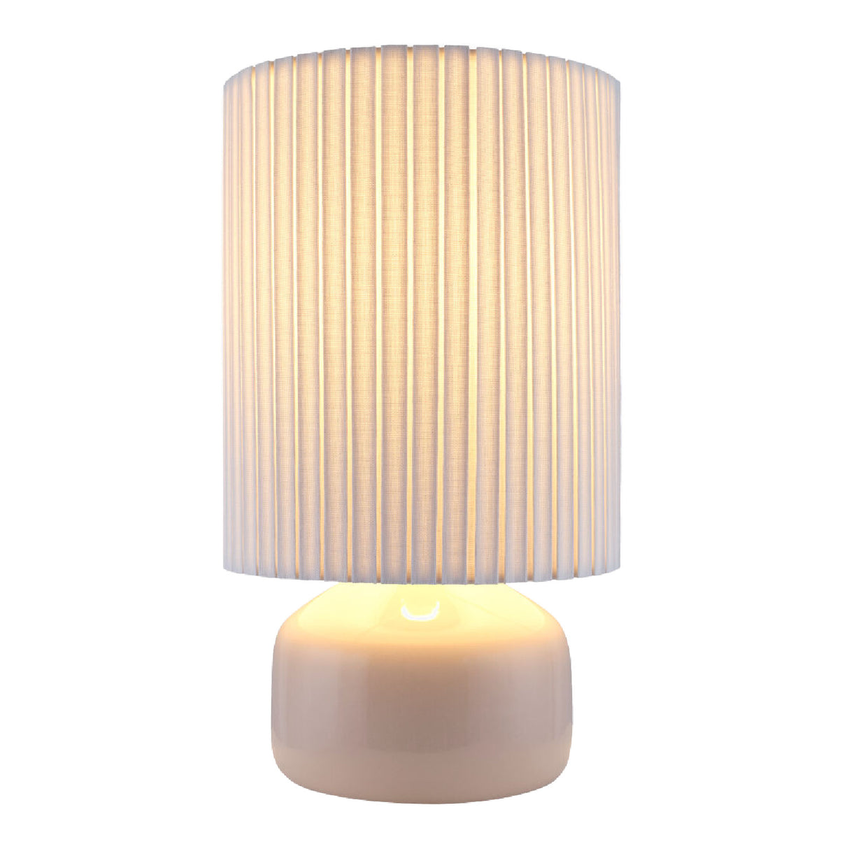   Reeded Linen Accent Table Lamp | Oroa.com