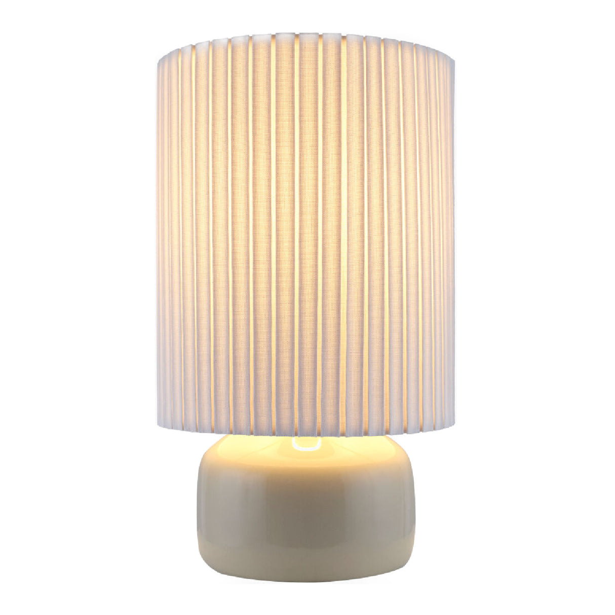   Reeded Linen Accent Table Lamp | Oroa.com