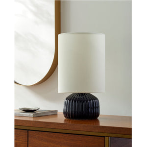   Fluted Ceramic Accent Table Lamp | Oroa.com