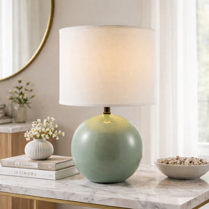   Round Ceramic Accent Table Lamp | Oroa.com