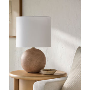   Round Glazed Ceramic Table Lamp | Oroa.com