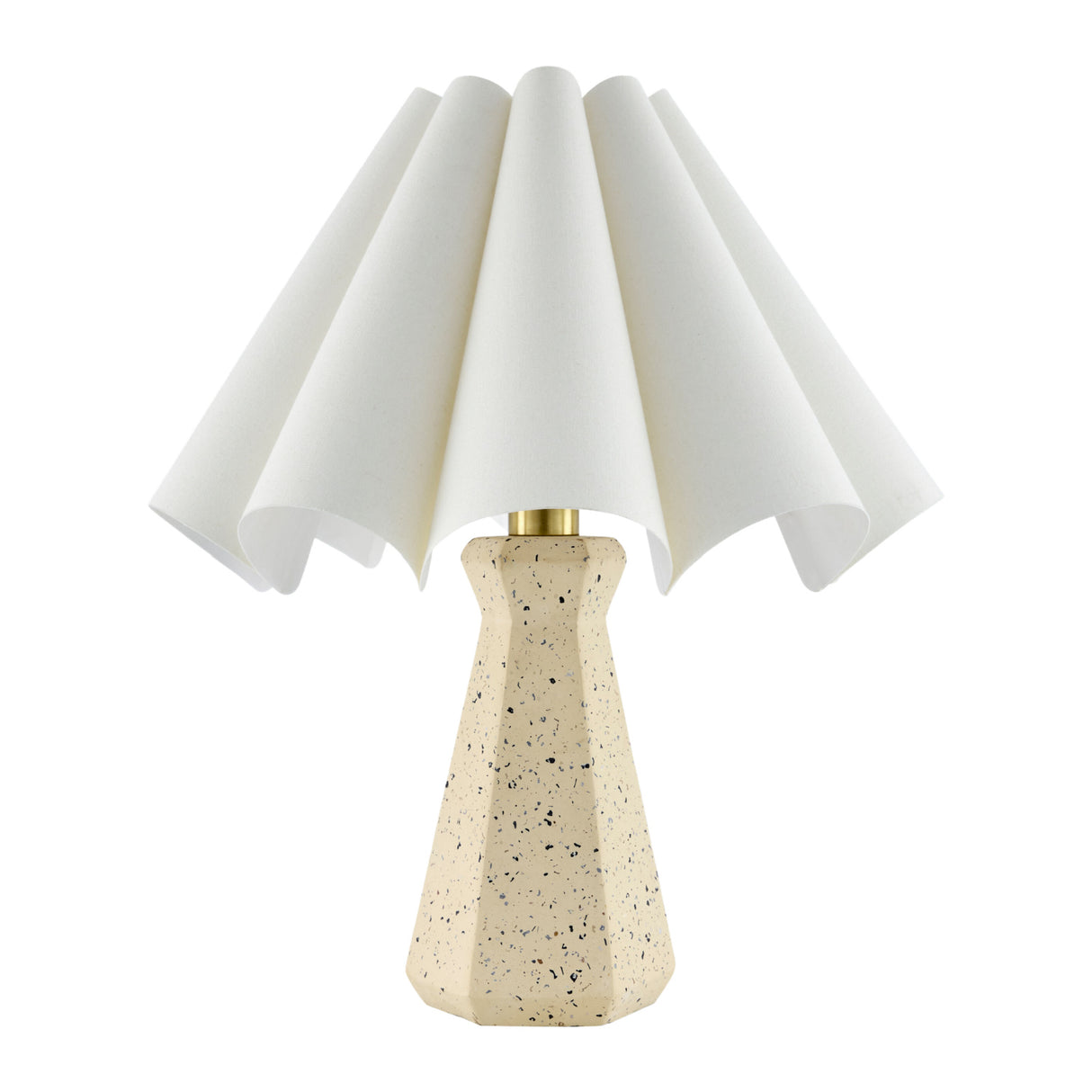   Modern European furniture - Scalloped White Cotton Table Lamp - www.oroa.com | Oroa.com
