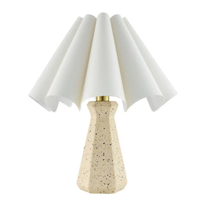   Modern European furniture - Scalloped White Cotton Table Lamp - www.oroa.com | Oroa.com
