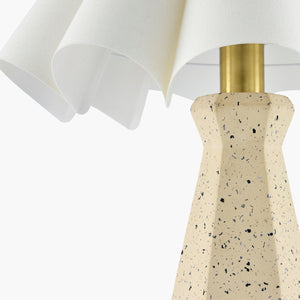   Modern European furniture - Scalloped White Cotton Table Lamp - www.oroa.com | Oroa.com