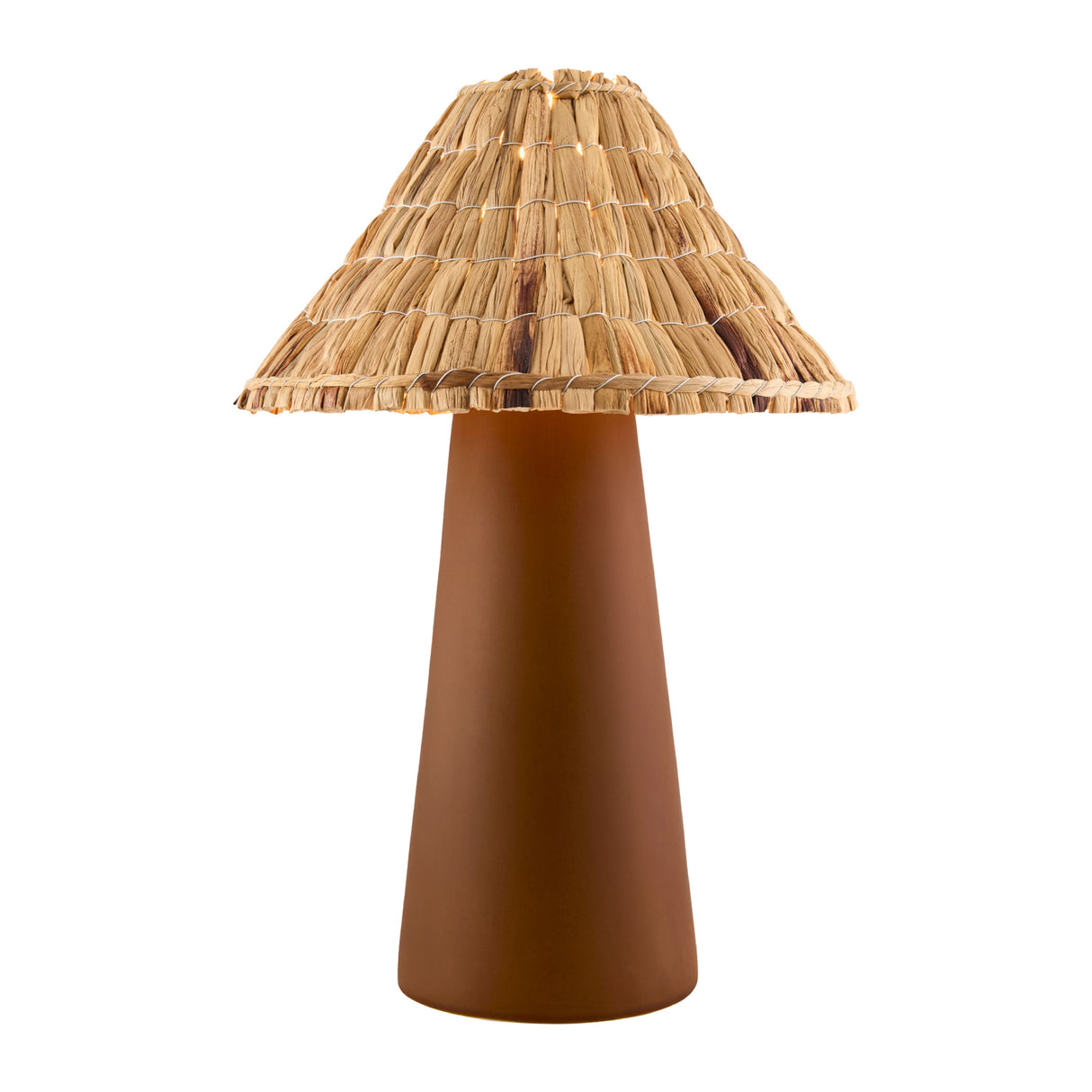   Seagrass Shade Ceramic Table Lamp | Oroa.com