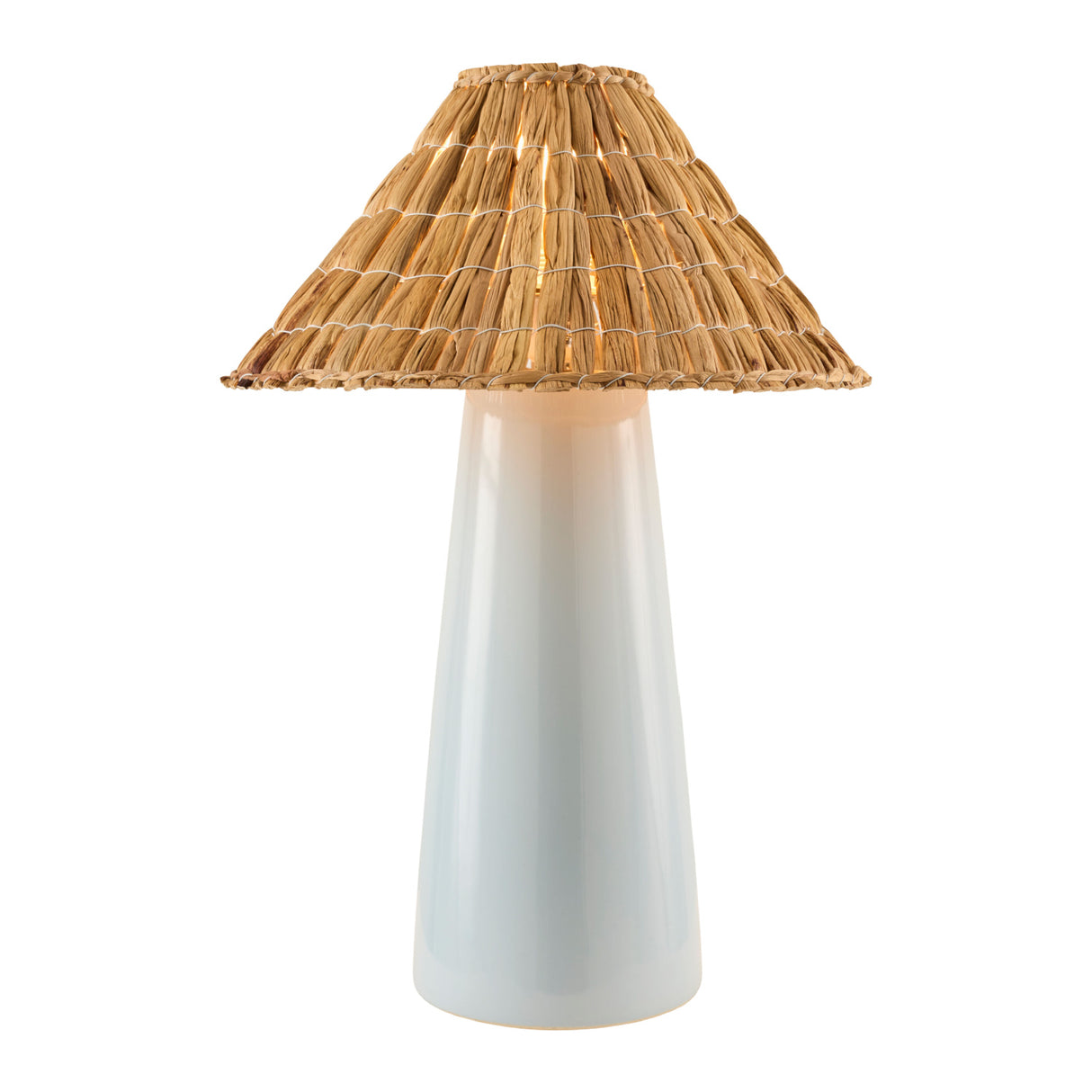   Seagrass Shade Ceramic Table Lamp | Oroa.com
