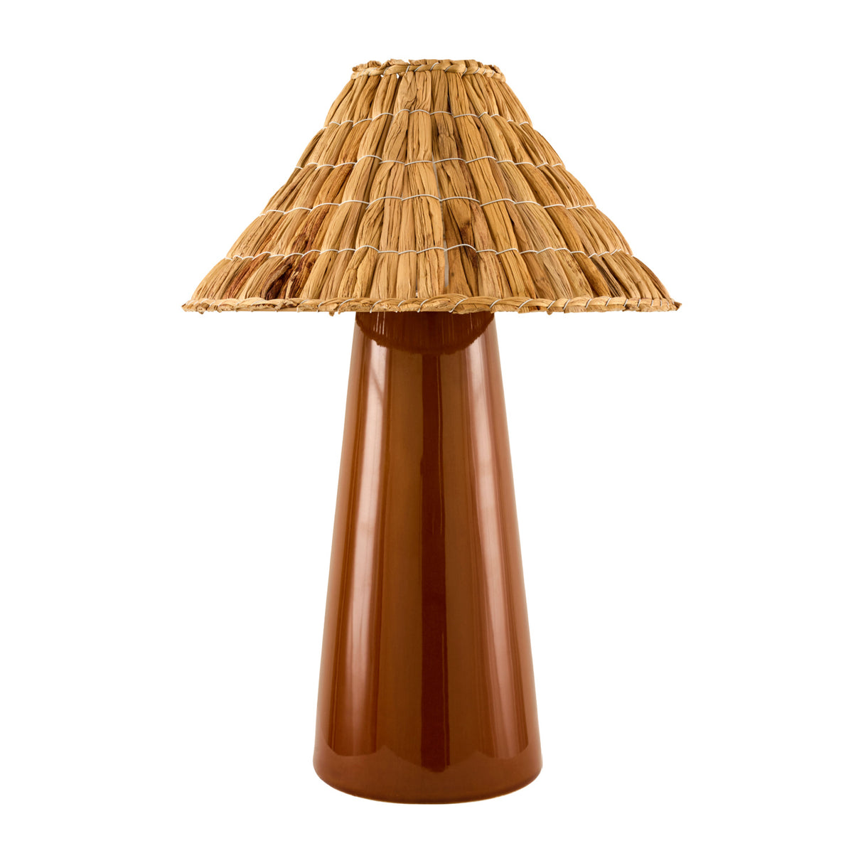   Seagrass Shade Ceramic Table Lamp | Oroa.com