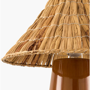   Seagrass Shade Ceramic Table Lamp | Oroa.com