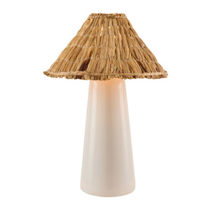  Seagrass Shade Ceramic Table Lamp | Oroa.com