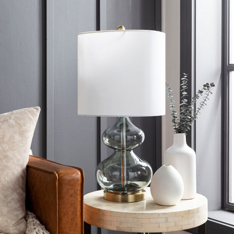   Modern European furniture - Gray Glass Accent Table Lamp - www.oroa.com | Oroa.com