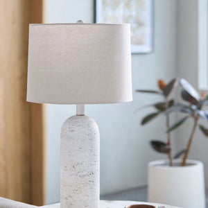   Linen Drum Shade Table Lamp | Oroa.com