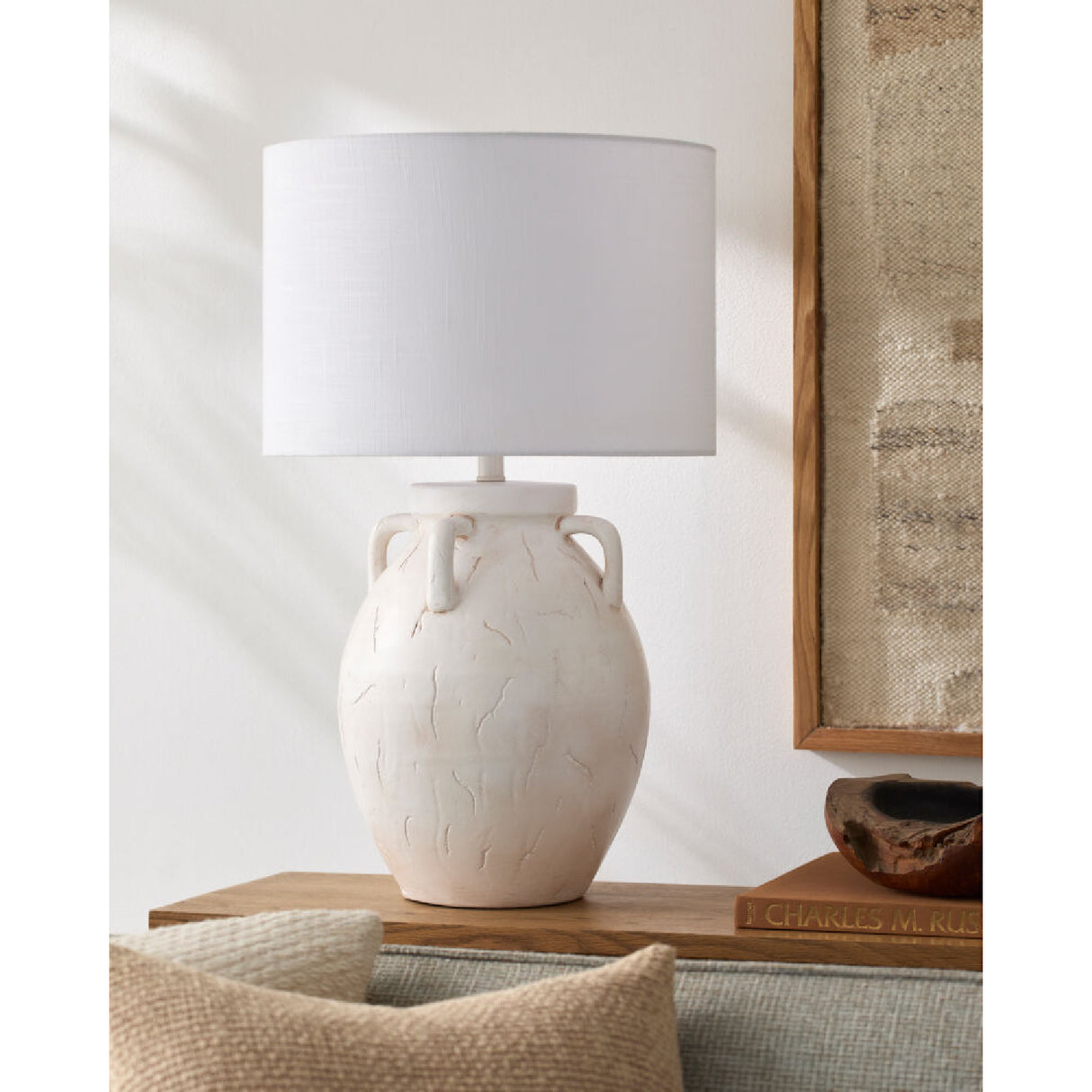   Crackle Ceramic Accent Table Lamp | Oroa.com