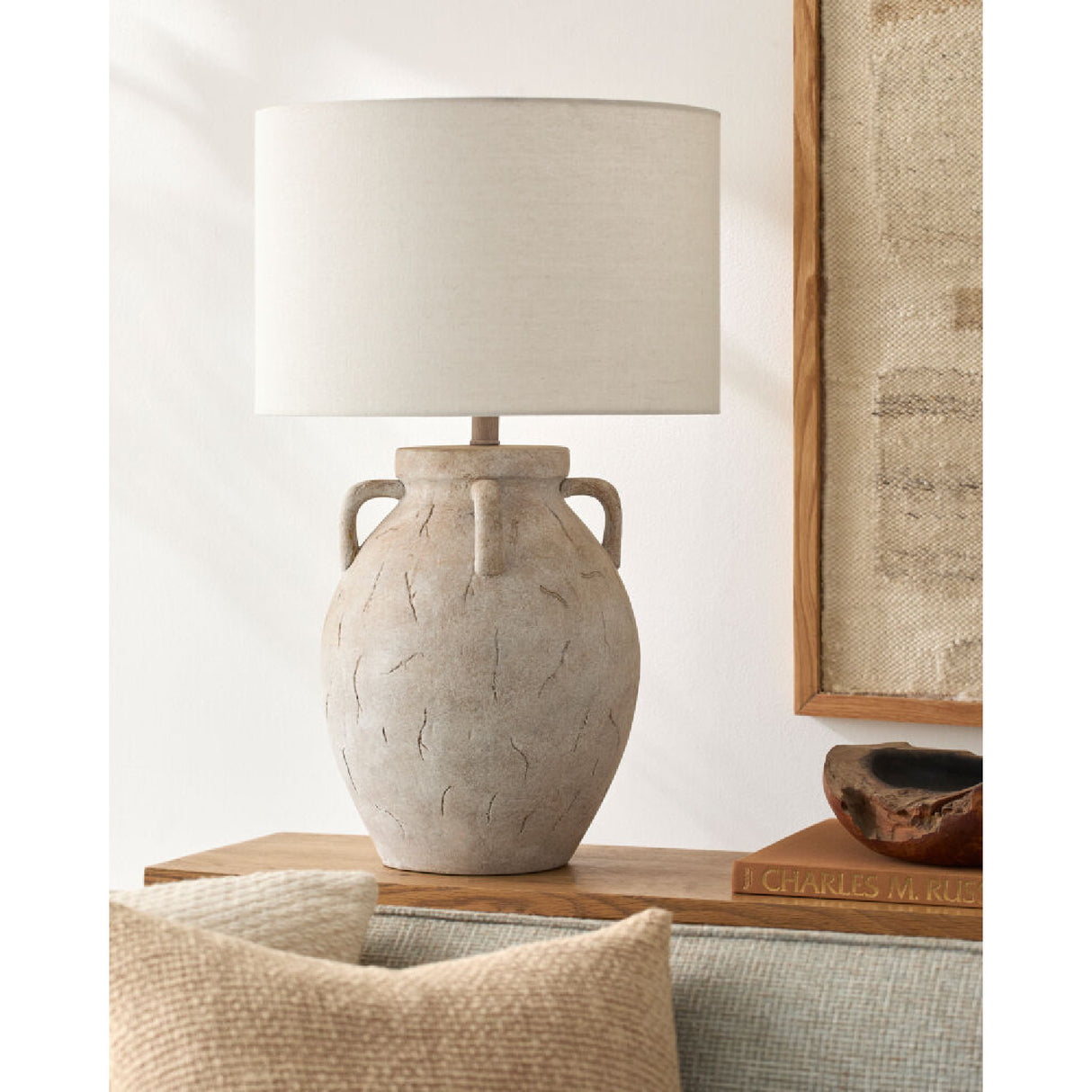   Crackle Ceramic Accent Table Lamp | Oroa.com