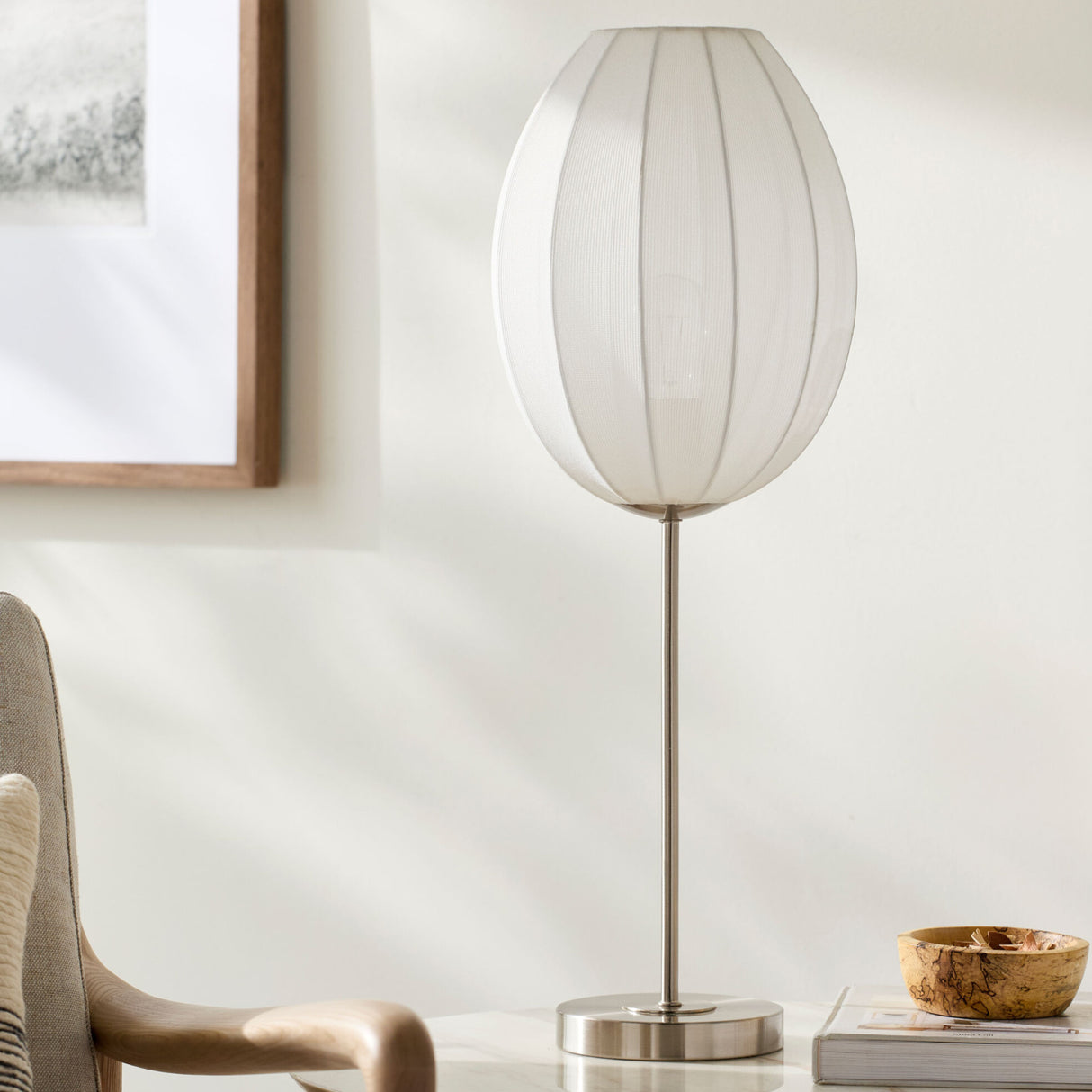   Modern European furniture - Linen Tulip-Inspired Table Lamp - www.oroa.com | Oroa.com