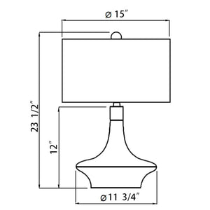   Modern European furniture - Painted Green Accent Table Lamp - www.oroa.com | Oroa.com