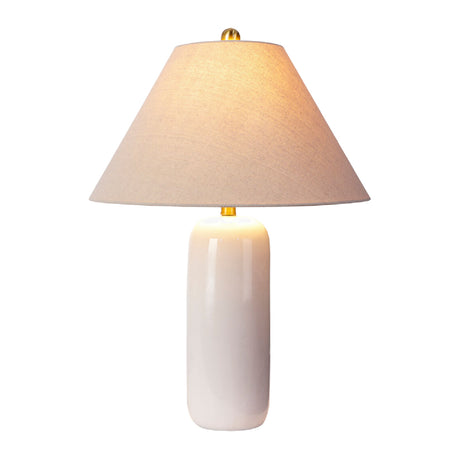   White Ceramic Accent Table Lamp | Oroa.com