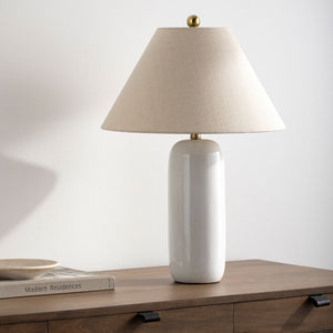   White Ceramic Accent Table Lamp | Oroa.com