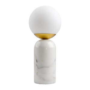   Marble White Glass Table Lamp | Oroa.com