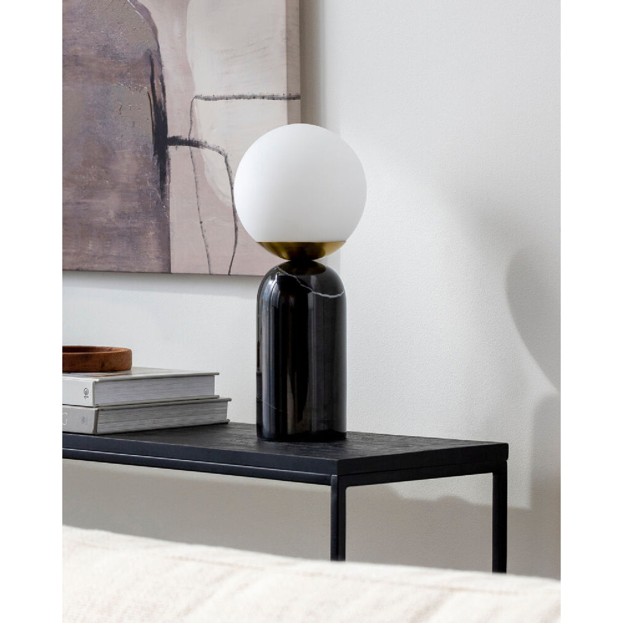  Marble White Glass Table Lamp | Oroa.com