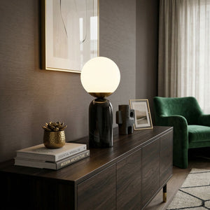   Marble White Glass Table Lamp | Oroa.com