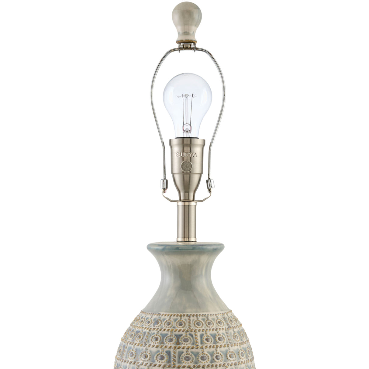   Modern European furniture - Gray Ceramic Accent Table Lamp - www.oroa.com | Oroa.com